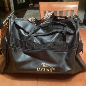 Jaguar Black Travel Duffel Bag - with beautiful strap